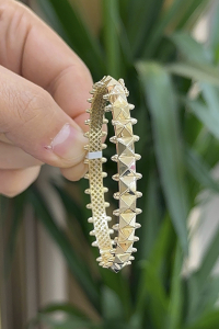 14 Ayar Altın Çatı Kelepçe - bende