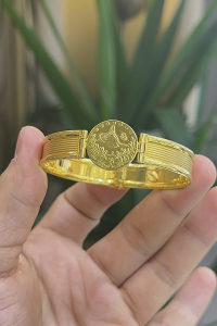 14 Ayar Altın Yarım Reşatlı Kelepçe - bende