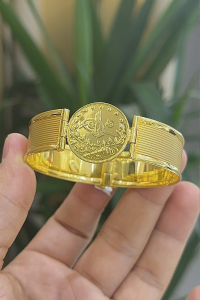 14 Ayar Altın Tam Reşatlı Kelepçe - bende