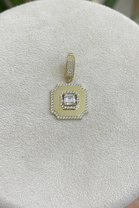 14 Ayar Altın Baget Kolye Ucu - bende