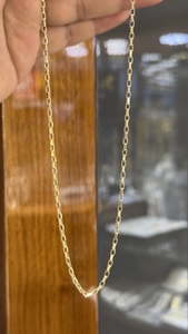 14 Ayar Altın Köşeli Ataş Zincir - bende