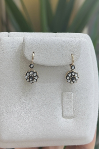 14 Ayar Altın Gül Küpe - bende