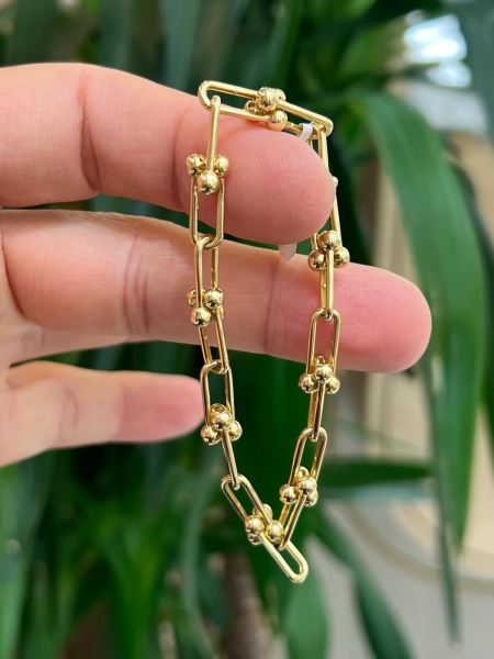 14 Ayar Altın Mapa Bileklik - 1