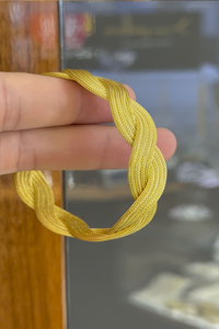 14 Ayar Altın Örgü Kalze Bileklik - bende