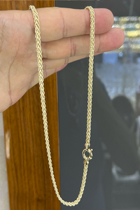 14 Ayar Altın Örgü Halat Zincir - bende