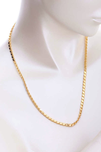 14 Ayar Altın Orta Kalınlık Pullu Zincir - 2