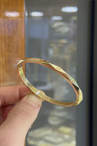 14 Ayar Altın Prizma Vida Kelepçe - bende