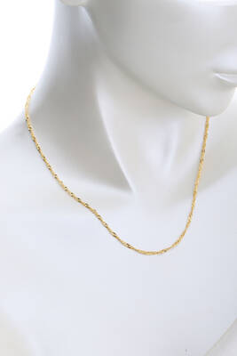 14 Ayar Altın Singapur Zincir - 3