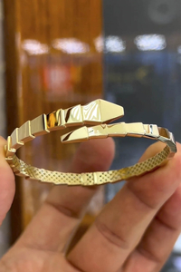 14 Ayar Altın Snake Kelepçe - bende