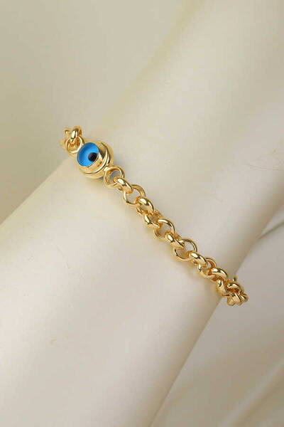 14 Ayar Altın Tek Gözlü Bileklik - 2