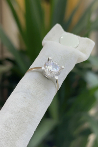 14 Ayar Altın Tektaş Yüzük - bende