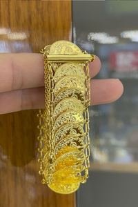 14 Ayar Altın Tuğralı Bileklik - bende