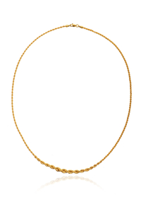 14 Ayar Altın İnce Süzmeli Halat Zincir - bende