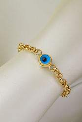 14 Ayar Altın Üç Gözlü Bileklik - 2