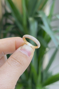 14 Ayar Altın Yarımtur Yüzük - bende