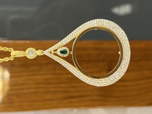 14 Ayar Altın Ziynet Çerçeve Kolye Ucu - bende