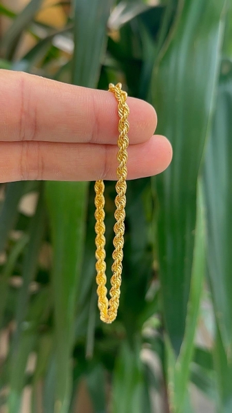 22 Ayar Altın Halat Bileklik - 1