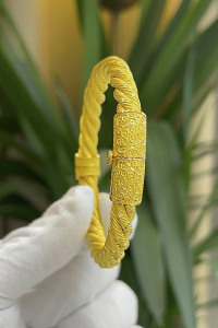 22 Ayar Altın Telkari Kilitli Burgu Kelepçe - bende