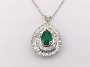 2.35 Karat Renkli Taşlı Pırlanta Kolye - VL03233 - KOÇAK DIAMOND