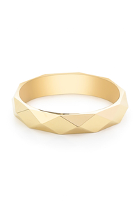 14 Ayar Altın 3.6 mm Prizma Alyans - 1