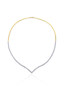 14 Ayar Altın İki Sıralı Su Yolu Gerdanlık - bende