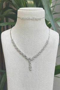 14 Ayar Altın Su Yolu Kolye Set