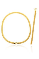 14 Ayar Altın 4 Sıralı Halat Set