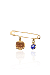 14 Ayar Altın Dualı Çengelli Bebek İğnesi - bende