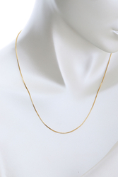 14 Ayar Altın İnce Küp Zincir - 3