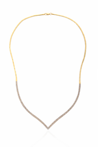 14 Ayar Altın İki Sıralı Su Yolu Gerdanlık - bende