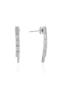 14 Ayar Altın İki Sıra Su Yolu Küpe - bende